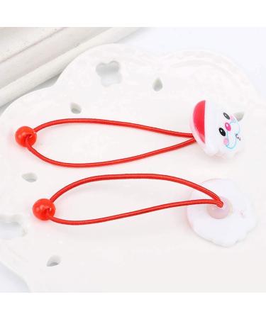 Frcolor 20 Pieces Christmas Hair Ties - Santa Claus & Snowman Ponytail Holders for Girls - Perfect Holiday Accessories - Buy Online on GoSupps.com