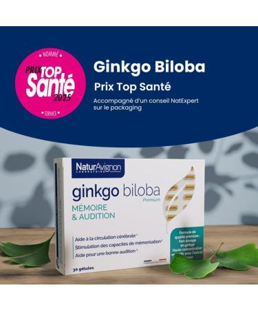 NaturAvignon | Ginkgo biloba | m moire | concentration I audition I compl ment alimentaire | fort dosage I vitamine B5 | 30 jours Audition & M moire - Buy Online on GoSupps.com