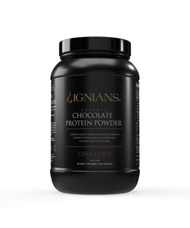 Ignians Organic Plant-Based Protein Powder|Pea Blend|26.5 g Protein| 5g Carbs|Vegan Friendly|Lactose Free|for Men & Women|for Shakes Smoothies & Baking|Chocolate
