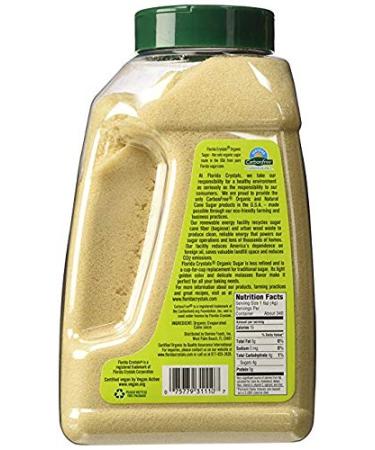 Florida Crystals Organic Cane Sugar Jug - 3 Pound (2 Pack) - Buy Online on GoSupps.com