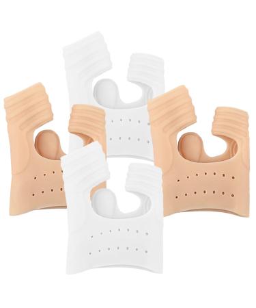 FOMIYES 2 Pairs Bunion Pad for Women Toe Separators for Overlapping Toes Women Big Toe Brace Bunions Cushion Men Bunion Splint Bunion Pads Hammertoe Splint Miss Care Hammer Toe Pad