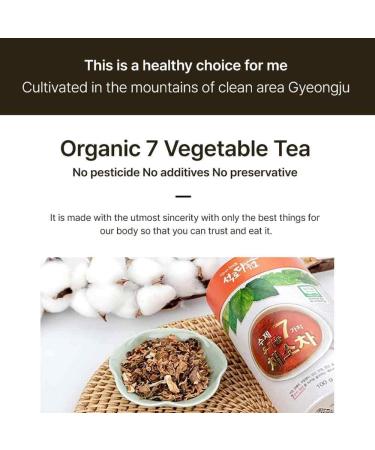 CYSO Seokrodawon Tea Garden 7 kinds of vegetable tea 100g (1 bottle) 100% Korean Organic Ingredients 100g of 1 bottle - Buy Online on GoSupps.com