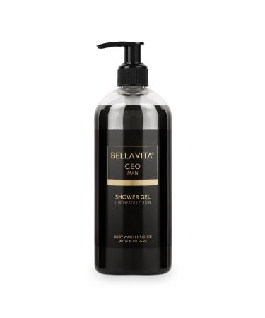 New CEO MAN Body Wash Refreshing Shower Gel | Body Wash For Men | For Deep Cleansing Hydrating & Moisturising Skin with Aloe Vera & Charcoal Powder (16.90 Fl Oz)
