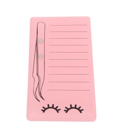 2 in 1 Eyelash Extension Holder Tweezers Glue Ring Acrylic Stainless Steel Eyelash Extension Tray