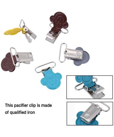 10-Pack Mini Monkey-Shaped Schnuller Braces Clips Cute & Clever Holder for Bibs and Toys - Buy Online on GoSupps.com