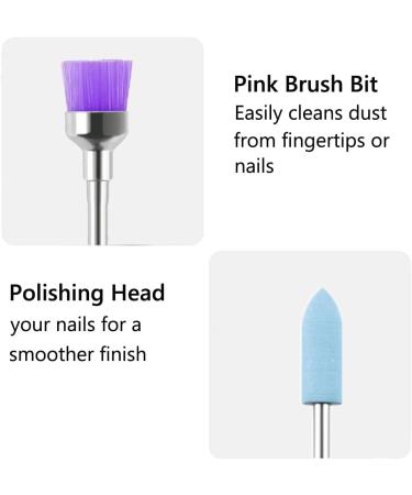 YHTSPORT 11 Pcs Tungsten Carbide/Ceramic Nail Drill Bits - 3/32 Cuticle Drill Bit for Acrylic Gel Removal - Electric Nail Files Accessories - Buy Online on GoSupps.com
