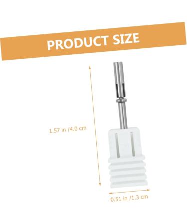 Healeved Nail Shank Stainless steel Bitstock replacement head polisher nail bits manicure sanding heads Nail flakes nail drill bits polishing head supplies manicure nail art tools portable - Buy Online on GoSupps.com