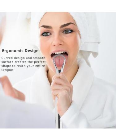 Stainless Steel Tongue Scraper - Fight Bad Breath | Oral Care Essential for Fresh Breath | Travel-Friendly Tongue Cleaner for Adults - Buy Online on GoSupps.com