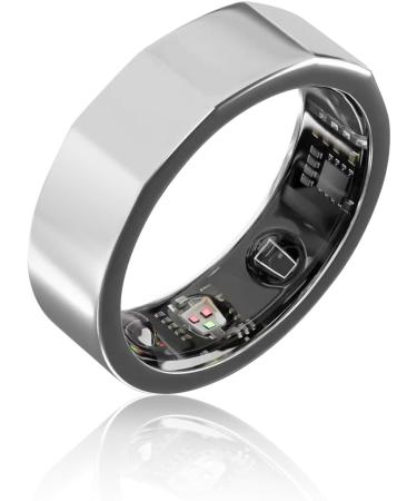 Smart Ring Health Tracker for Blood Oxygen Sleep Tracking Heart Rate Pedometer APP Body Temperature Compatible with iOS and Android Long Endurance NFC Wireless Charging (12) 10