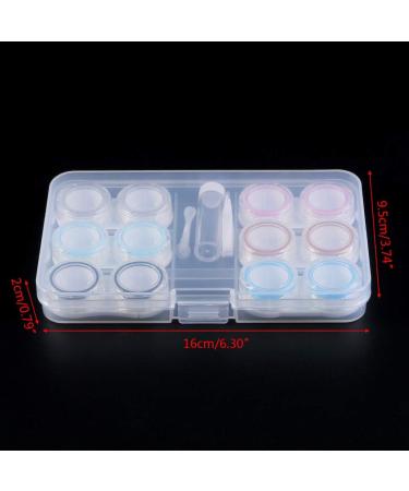 Lijun 1 Set Contact Lens Case - 6 Transparent Leak-Proof Storage Boxes for Eye Care - Portable & Durable - Buy Online on GoSupps.com