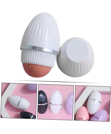 PLAFOPE Oil Absorbing Beauty Stick Walker Face Roller Volcano Stone for Face Volcanic Roller Oily Skin Oil Absorbing Ball Blotting Roller for Face Oil Roller for Face White Plastic 5.70X3.00X3.00CM White - Buy Online on GoSupps.com