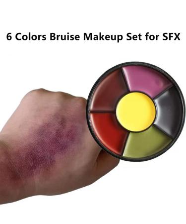 Go Ho 6 Colors Bruise Makeup Set for SFX Effects - Halloween & Theatrical Face Paint - Buy Online on GoSupps.com