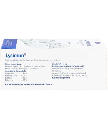 LYSIMUN Supplementary Food for Cats - 100 ml | Enhance Your Cat's Health - International Shipping Available - Buy Online on GoSupps.com