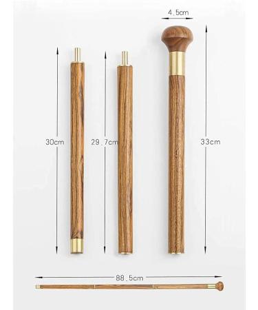 Solid Wooden Walking Cane Wood Canes Walking Stick For Rollator Folding Walking Sticks Wooden Cane Gentleman Outdoor Stick Anti- Slipold Man Solid Wood Crutches For Hiking Crafts Birthday Present Elde - Buy Online on GoSupps.com