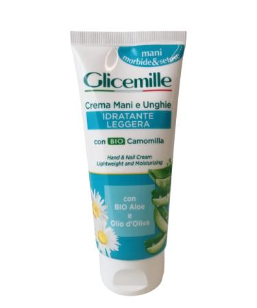 Light Moisturizing Hand and Nail Cream with Chamomile Aloe and Olive Oil 100 ml 3.3 Fl Oz made in Italy italian import
