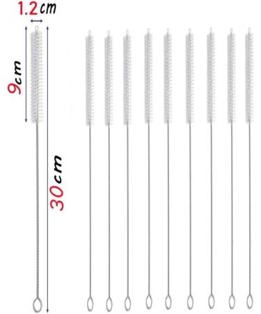 100pcs Straw Cleaning Brush Reusable Eco-Friendly Stainless Steel Drinking Straw Cleaner Brush Set Soft Hair Cleaning Tool (Color : Length 30cm Size : 50 pcs) 50 pcs Length 30cm - Buy Online on GoSupps.com