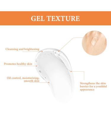 Natural Orange Exfoliating Gel Scrub | Deep Cleansing Face & Body Exfoliator - 1.76 fl oz - Buy Online on GoSupps.com