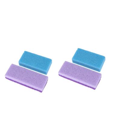 Beavorty 4pi ces Outils Exfoliants Pour Pierre Naturelle Pour liminer Les Callosit s Peau Morte ponge De P dicure Couleurs Al atoires 1 unit (Lot de 1) Comme Indiqu x2pcs