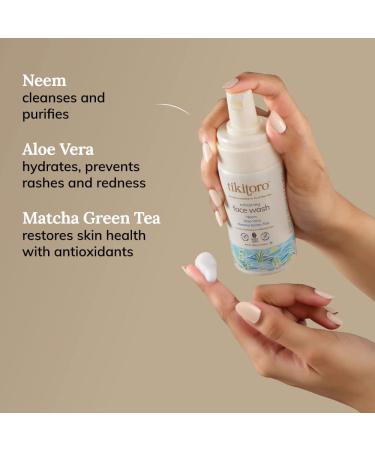 Tik.itoro Te.ens Refreshing Face Cleanser - Vegan Neem Aloe Vera & Matcha Green Tea Paraben & Sulfate-Free For All Skin Types (100ml - Buy Online on GoSupps.com
