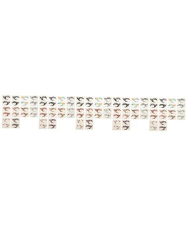 FOMIYES 50 Pairs Eyeliner Eyeshadow Stickers Face Stickers Reusable Eyeshadow Temporary Eye Makeup Stickers 7.2x4cmx5pcs As Shownx5pcs
