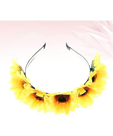 Buy Pretyzoom Sunflower Headband Wreath | Tropical Hair Accessories for Women | Perfect for Parties & Events - Buy Online on GoSupps.com