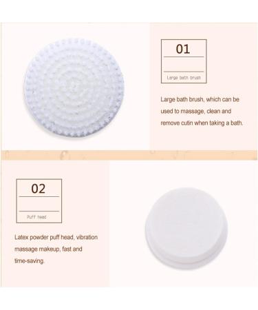 Dajidafu 4-in-1 Electric Face Cleaning Tool Home Eyeshadow Eyeliner Makeup Remover Waterproof Removal Tool Beauty Supplies Pink - Buy Online on GoSupps.com