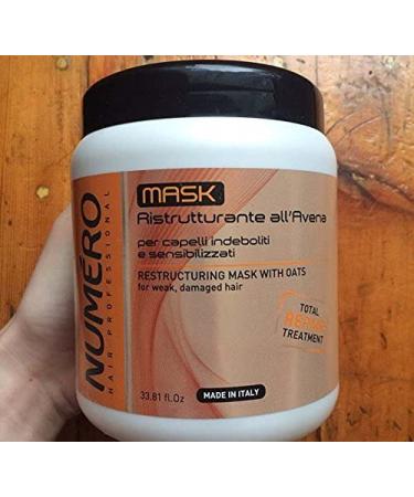 BRELIL Numero Restructuring Cream Mask with Oat Extracts - 33.81 fl.oz - Buy Online on GoSupps.com