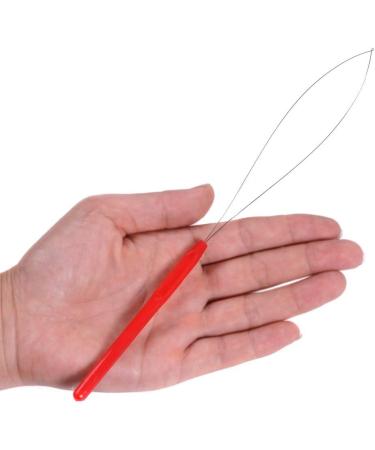 10PCS Multicolored Plastic Hair Extension Loop Needle Tool Loop Threader Pulling Hook Bead Device Tool for Hair Extensions Feather Extensions - Buy Online on GoSupps.com