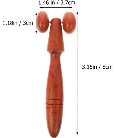 Minkissy Rosewood Massage Device - Acupuncture Tool Hand & Facial Massager Chinese Scraping Tool - 2 Pieces 16x5x3cm Red - Optimize Your Fitness & Relaxation - Buy Online on GoSupps.com