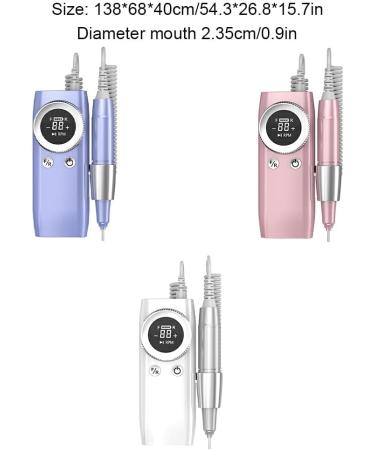 Dajidafu Effortlessly Remove Gel Polish With Nails Lathe Gel Cutting Remove Tool Rechargeable Electric Nail Sander Compact purple - Buy Online on GoSupps.com