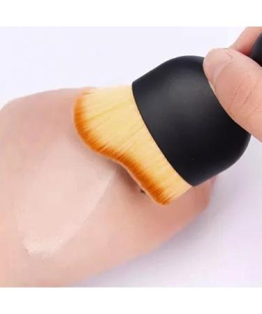 Tan Brush Tanning and Makeup Brush Face Brush Angled Flat Foundation Brush Blush Buffing Brush for Cosmetics Blending Liquid Powder Cream Tan Applicator for Self Tanning Hands Feet Face Body & Leg - Buy Online on GoSupps.com