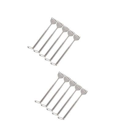 FRCOLOR 10 STK Bear-Klies Rown scratch Head massage tab Tools Ausmetal Metal full body massage gifts Men's gifts Men's gifts Male gifts Bearing paws portable man 16x5cmx2Pcs such