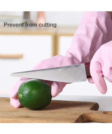 Alimat Plus Reusable Cleaning Gloves Latex Free - 3 Pack Medium Size for Dishwashing, Laundry, Gardening - Waterproof Household Gloves in Pink, White, Blue - Buy Online on GoSupps.com