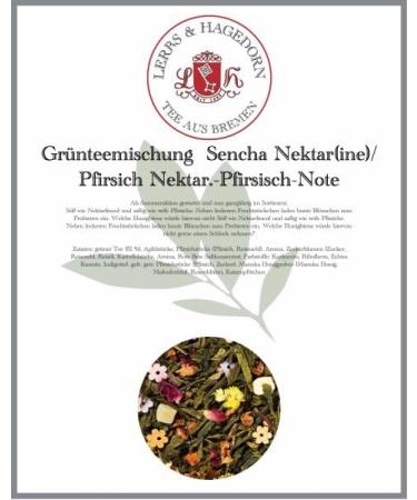 Lerbs & Hagedorn Sencha Green Tea Blend Nectar(ine)/Peach Nectar.-Peach Note Peach 1 kg