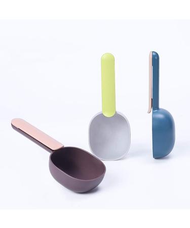Hemobllo Pet Dog Cat Food Shovel - Scoop Feeder Tool Small Pet Dog Cat Supplies 5pcs (Gray Green White Blue White Gray Blue Pink Coffee Pink Each 1PC) - Buy Online on GoSupps.com