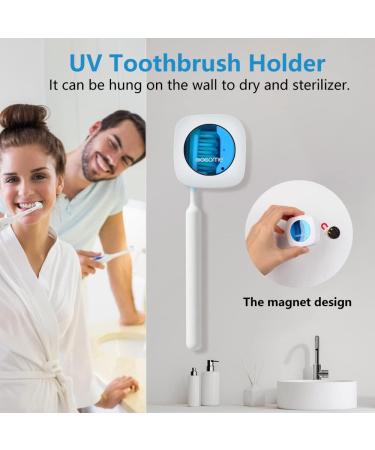 OOCOME Portable Deep UV Toothbrush Sanitizer Case Toothbrush Sanitizer Holder Organizer Case Toothbrush Cleaner Holder with Sticker free Punching for Travel and Family Use (2 Packs) - Buy Online on GoSupps.com
