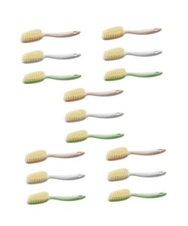 minkissy 15 Pcs Soft Brush for Shoes Silicone Face Scrubber Cleaning Board Brush Sneaker Cleaning Shoe Washing Brush Saline Solution for Piercings Clothing Sports Shoes Plastic (pp) Assorted Colorx5pcs 23x4cmx5pcs