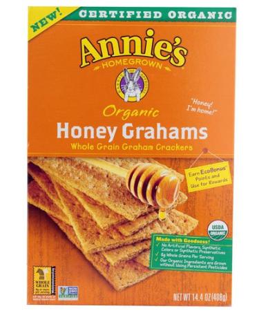 Annie's Homegrown Organic Honey Grahams -- 14.4 oz - 2 pc - Buy Online on GoSupps.com