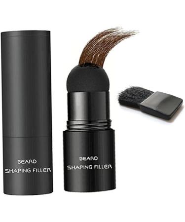 Beard Shadow Powder Instant Hair Line Shadow Stain-Proof Root Touchup Beard Shaping Filler for Thinning Dark Brown - Buy Online on GoSupps.com