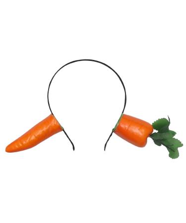 TENDYCOCO Carrot Hair Hoop Party Spoof Hair Hoop Adult Headwear Carrot Decorative Hair Hoops for Woman