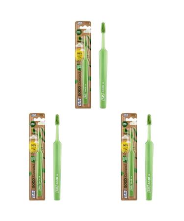 TEPE Good Compact Soft - user -friendly toothbrush made of renewable raw materials with a compact brush head and soft bristles (pack of 3) 1 piece (3 pack)