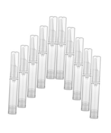 FRCOLOR Airless Pump Bottle eye cream liquid airless cosmetic fine spray eye cream s Lotion Pump Press airless container lotion container as lotion Lip Gloss Containers Transparent 11.9x1.8cm