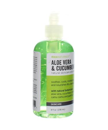 MIKA NATURALS Aloe Vera & Cucumber Gel - Soothing 8 oz. Formula - Buy Online on GoSupps.com