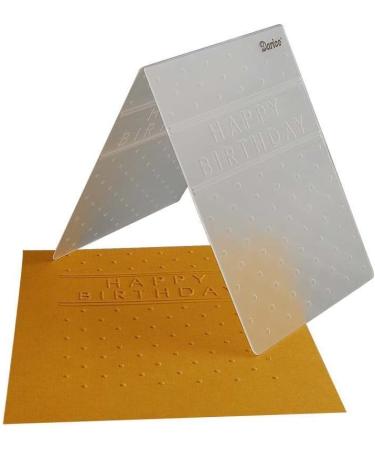 Darice 1217-63 Damask Embossing Folder - 5 x 7-Inch Clear | High-Quality Embossing Tool - Buy Online on GoSupps.com