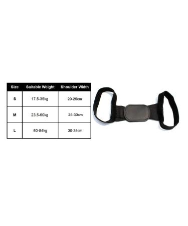 Back Correction Belt | Adjustable Comfortable Back Brace for Neck & Back | Breathable Posture Support (Black Size M - Buy Online on GoSupps.com