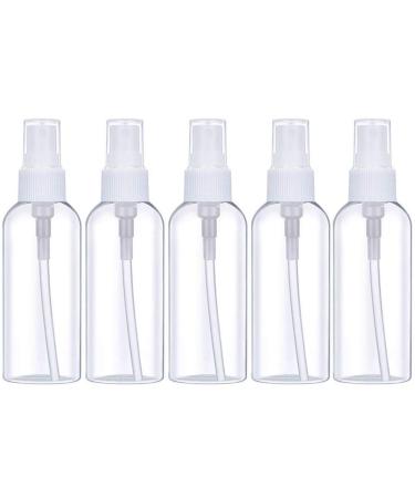 Fine Mist Spray Bottle 3.4oz/100ml Clear Travel Bottles Leak Proof for Makeup Cosmetic Containers (CLEAR)