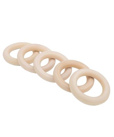 Buy 5pcs Wooden Teether Circles - Smooth Unfinished 50MM DIY Teething Rings & Jewelry Connectors for Crafts - International Shipping Available - Buy Online on GoSupps.com