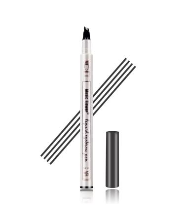 Eyebrow Pencil Eyebrow Microblading Pen Waterproof Long lasting Natural Looking Brows Elegant Eyebrow Makeup That Lasts All Day - Dark Grey