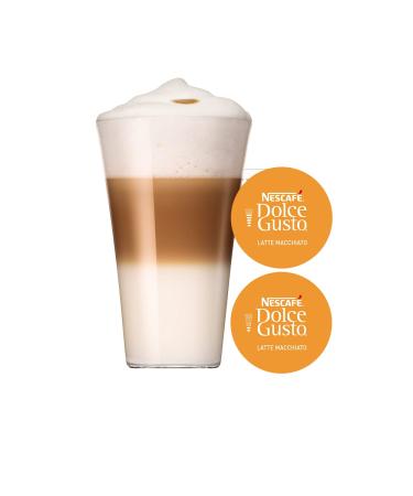 Nescaf Dolce Gusto Latte Macchiato - 96 Capsules | Aromatic Espresso & Creamy Milk Foam - International Shipping Available - Buy Online on GoSupps.com