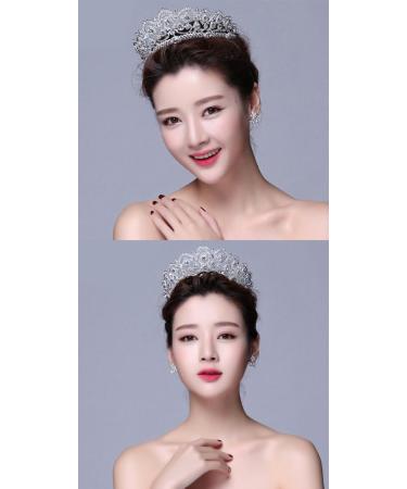 YallFF Rhinestone Crystal Prom Queen Crown Tiara for Women - Quinceanera Pageant Bridal Princess Crown - Buy Online on GoSupps.com